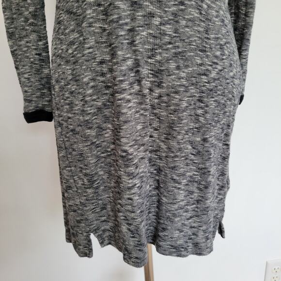 Madewell Space Dye Dress Sheath Long Sleeve Cotton Casual Lightweight Women XS - Picture 6 of 11